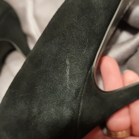 MISMATCHED SIZES***Womens High Heel Pump by Charles David Fur pompom Shoe - Picture 9 of 11